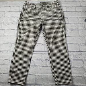 Black & White Gingham Capri Legging Style Pant size Medium or Large